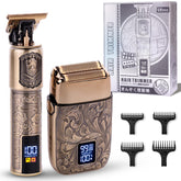 Ufree foil shaver packaging shows a complete grooming kit for men.