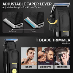 Ufree hair clippers LED display shows battery status for ready-to-use sessions