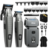 Ufree hair clippers package shows all-in-one grooming kit for home and professional use.