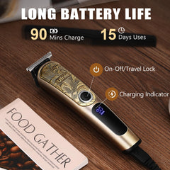 Ufree hair-clippers titanium-t-blade image shows precision trimming.