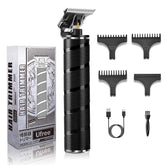 Ufree men's beard trimmer close-up with zero-gap T-blade for skin-friendly trims