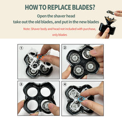UICINOY Pitbull blade under faucet rinse demonstrates easy cleaning and maintenance