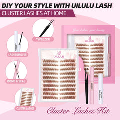 UILULU D Curl Left-Right Clusters highlight eye-enhancing curl and balanced lash pattern.