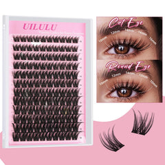 Uilulu lash clusters tweezers enable precise DIY eyelash placement.