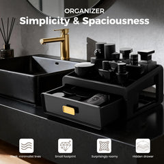 UJQSUN Cologne Organizer features six compartments for orderly grooming items
