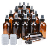 ULG amber glass bottle 4oz with fine mist spray ideal for essential oils
