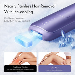 Ulike Air 3 with 67°F ice-cooling on skin for comfortable sessions.