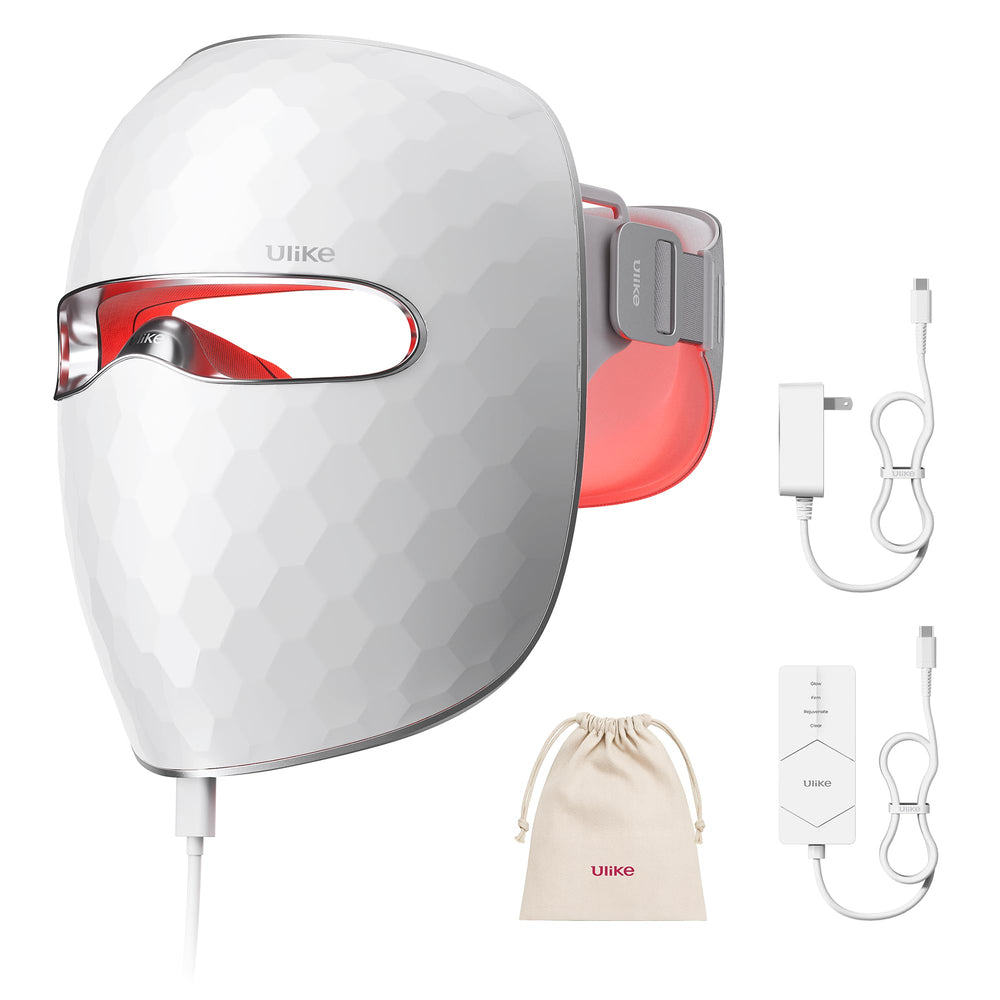 Ulike ReGlow mask front view for at-home light therapy and brighter-looking skin