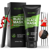 ulluxe blackhead remover mask kit full set shown for at-home pore cleansing