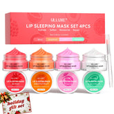 ulluxe lip mask set berry jar shows berry flavored night care for deeply hydrated lips