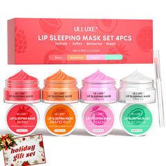 ulluxe lip mask set berry jar shows berry flavored night care for deeply hydrated lips