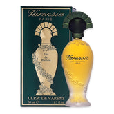 Ulric de Varens Varensia bottle front—elegant design for daily feminine fragrance.