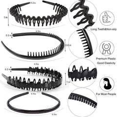 ULTIMUTE headbands teeth-comb non-slip design close-up demonstrates grip.