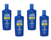 UltraSwim chlorine removal moisturizing shampoo bottle shows chlorine removal after swimming