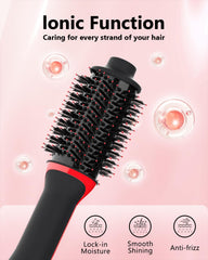 Umeely Plus 2.0 ceramic titanium barrel ensures even heat for healthier-looking hair.