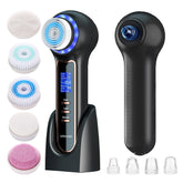 Umickoo Face Scrubber LCD display guides modes for precise skincare sessions.