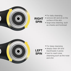 Umickoo Face Scrubber interface showing three cleaning modes for customization