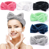 UMIKU 6-pack bow headbands for washing face keep hair dry and out of the way.