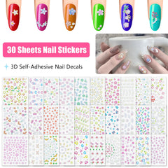 Umillars self-adhesive nail stickers enable effortless application on natural or acrylic nails.