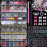 Umillars nail art kit flower stickers for quick detailed nail designs