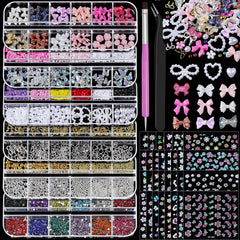 Umillars nail art kit flower stickers for quick detailed nail designs