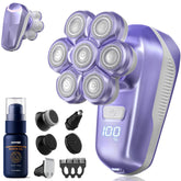 Umither electric shaver with 7D heads close-up for contour-following precision