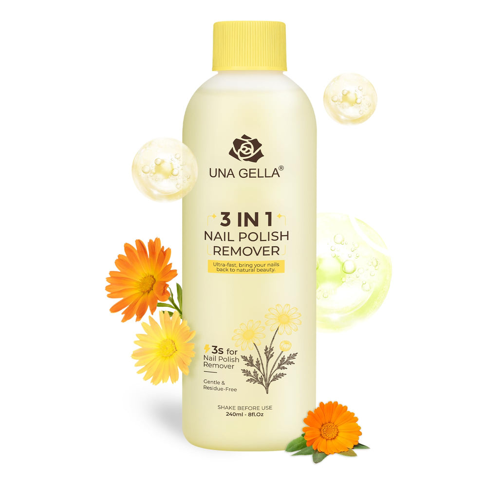 UNA GELLA acetone remover bottle with easy-cap for quick polish removal