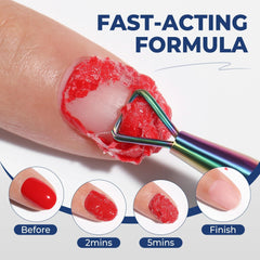 UNA GELLA gel-polish-remover-kit-packaging highlights acetone-free formula