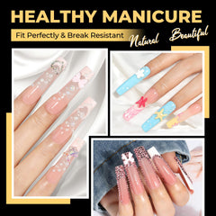 UNA GELLA pre-buffed 240pcs nail tips ready for fast application