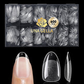 UNA GELLA short oval tips pack offers clear, premium look for easy extensions