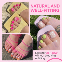 UNA GELLA toe nail tips 15 sizes enables precise fit for most big toes.