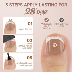 UNA GELLA X-Soft brown cushioned-surface toe tips deliver comfortable protection for toes.