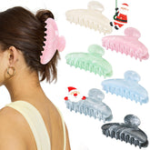 Unbednigt 6-pack claw clips in assorted colors offer versatile styling with secure all-day hold.