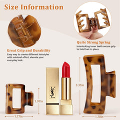 Unbednigt leopard square clip pack highlights versatile 10-pack styling options