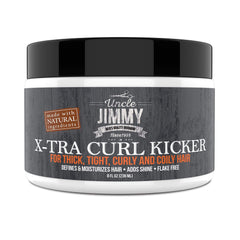 Uncle Jimmy X-TRA Curl-Kicker bottle-pump for smooth, defined curls all day.