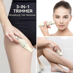 Unibono 3-in-1 floating-foil-shaver-head delivers a close, snag-free shave for smooth legs.