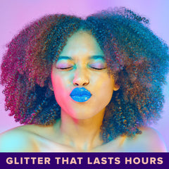 Plastic-free glitter close-up highlighting eco-friendly sparkle