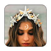 Unicra Starfish Crown Pearl close-up highlights bridal elegance