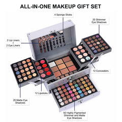 UNIFULL 132-color makeup kit multicolor palette highlights rich shades for day-to-night looks