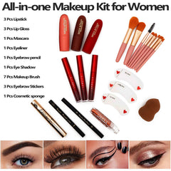 UNIFULL 132-color makeup kit travel case portable design for on-the-go touch-ups