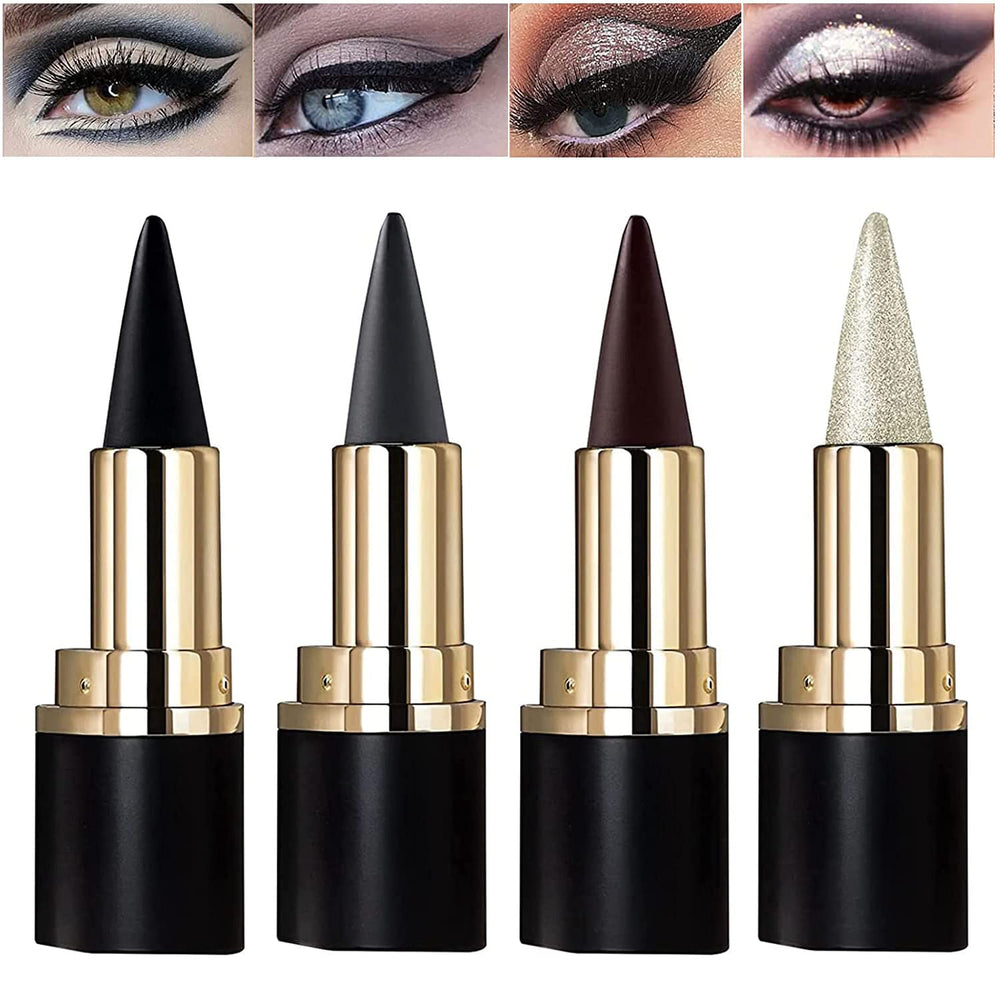 UNIFULL 4-color gel eyeliner quad pack swatches for quick shade comparison.