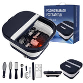 UNIFULL collapsible foot bath with remote control for easy home spa sessions.