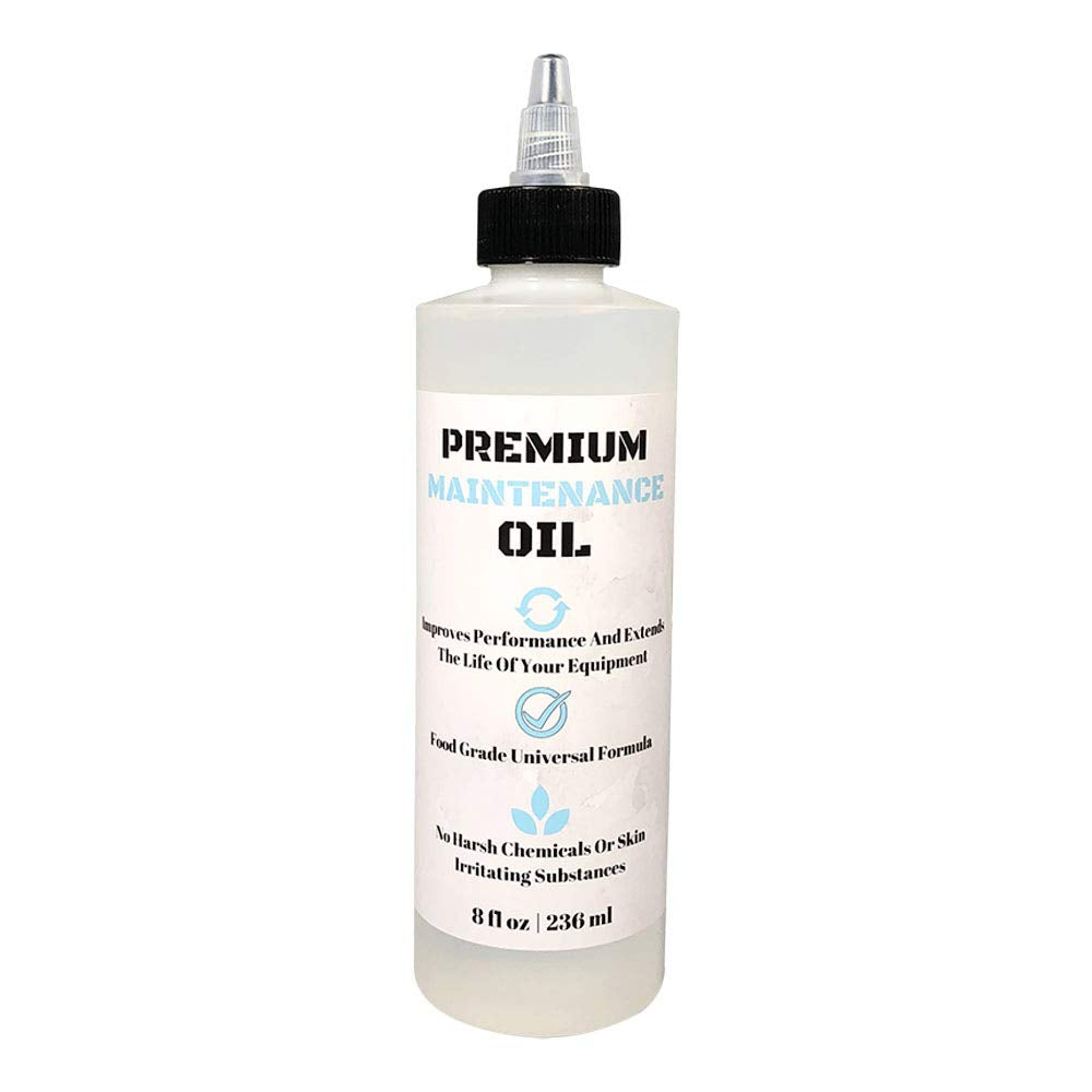 UniKitchen Premium Lubricating White Oil 8oz bottle offering rust protection for shavers and clippers.
