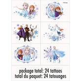 Unique Disney Frozen 2 tattoos with bright character designs for kids' party fun