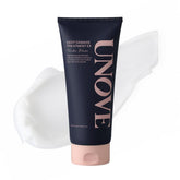 UNOVE Deep Damage Treatment Ex bottle label showcases a keratin-rich formula for damaged hair.