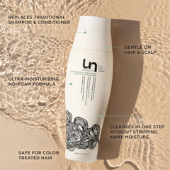 Unwash Bio-Cleansing Conditioner pump top easy application for quick daily cleansing.