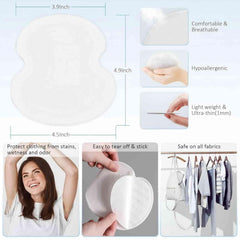 UOIRMI underarm sweat pads packaging for convenient disposal