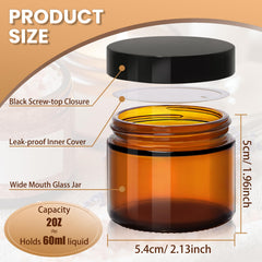 UPBUD amber 2oz jar in travel setup shows on-the-go skincare storage.