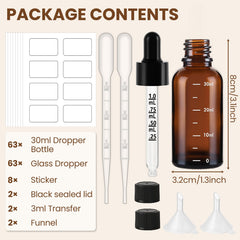 UPBUD label stickers for organized oil and tincture storage.