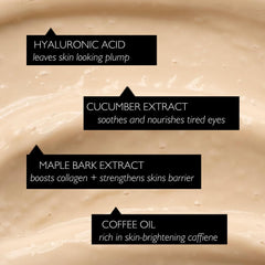 UPCIRCLE Eye Cream puffiness smoothing demonstrates gentle, hydrating care.